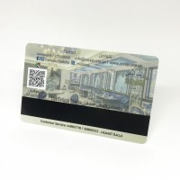 Plastic  card with Hi-co 2750 oe Magnetic stripe