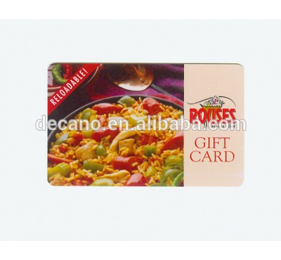 PVC promotion loyalty gift card