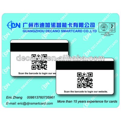 Personalized Plastic magnetic card with QY code