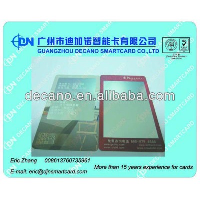 Rewritable visual card