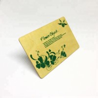 Wooden membership card with full color printing