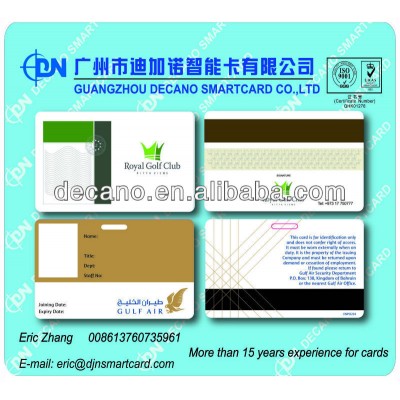 Printable Preprint Laminated PVC Membership ID card