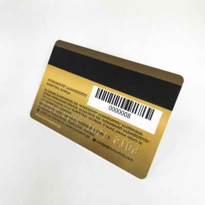 PVC Hi-co Magnetic stripe card with signature panel